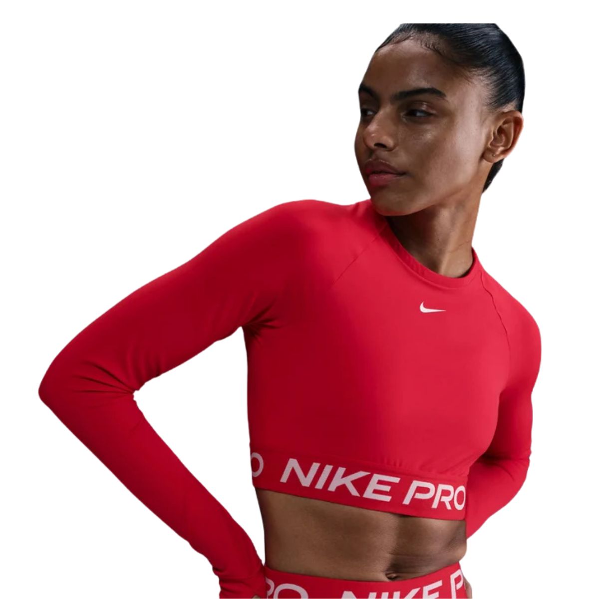 nike pro df 365 crop ls
